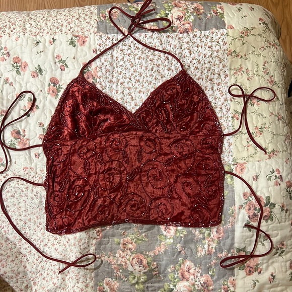 Y2K Beaded Top - Picture 1 of 2